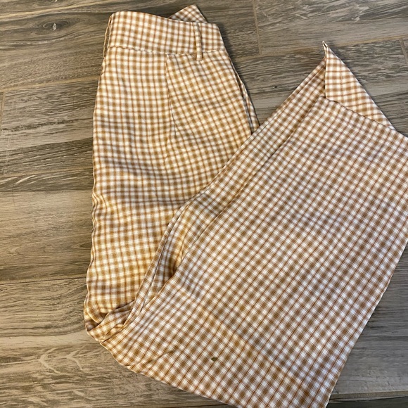 Plaid Yellow Trousers - Never Worn - Picture 4 of 5